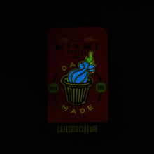 Load image into Gallery viewer, Cafecito Caliente, Vice Edition, Glow-in-the-dark, Hard-Enamel Pin