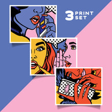 Load image into Gallery viewer, Chismosa Mimosa, 3-print set, Giclée Fine Art Prints, for Beat Culture Brewery
