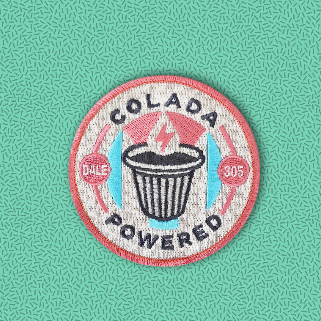 Powered by Cafecito, Colada Racing Embroidered Patch – Miami Supply Co.