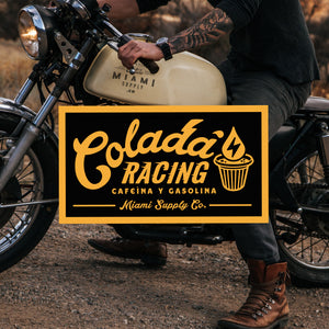 Colada Racing, black, sticker 3-pack