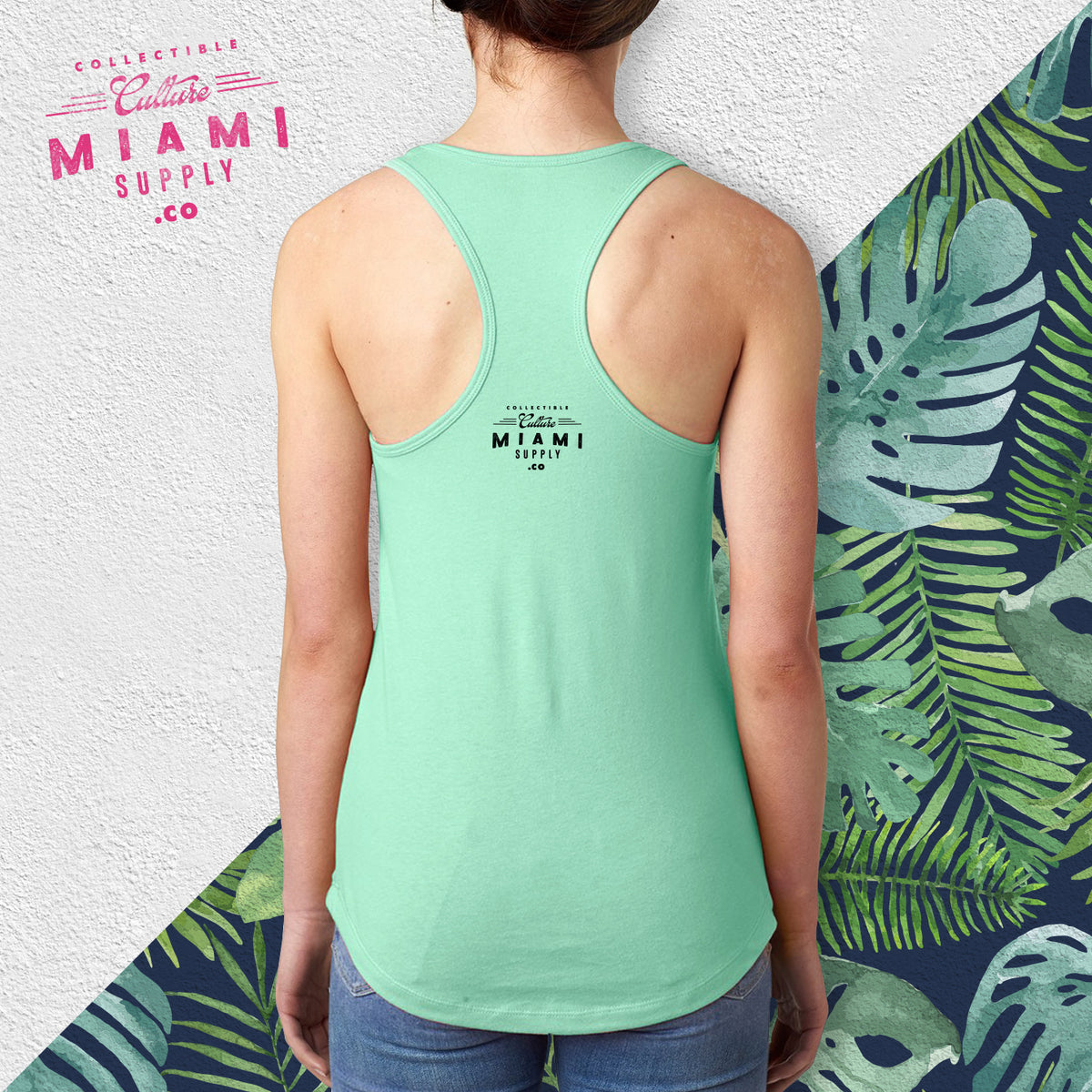 mint green sleeveless top