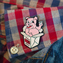 Load image into Gallery viewer, Larry the Lechón "Nochebuena"  Enamel Pin