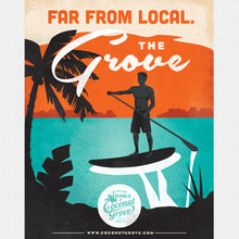 Load image into Gallery viewer, Coconut Grove, Paddle board, giclée art print 11"x14"