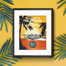Load image into Gallery viewer, Coconut Grove, Seaplane, giclée art print 11"x14"