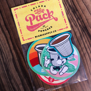 Cafecito Slap Pack, 5-sticker set
