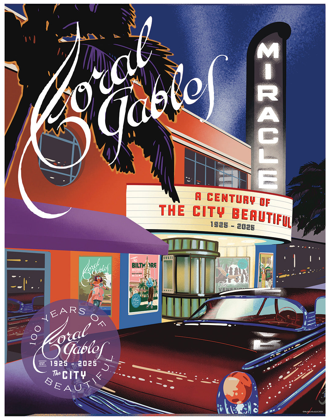 Coral Gables Miracle Theater Print