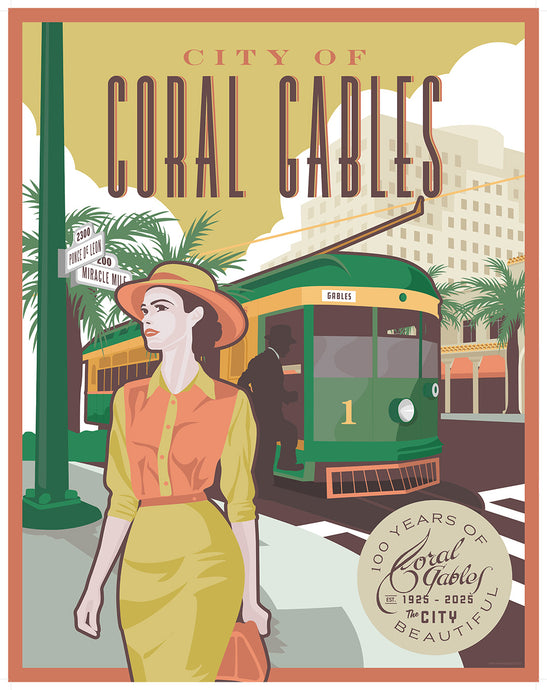 Coral Gables Trolley Print