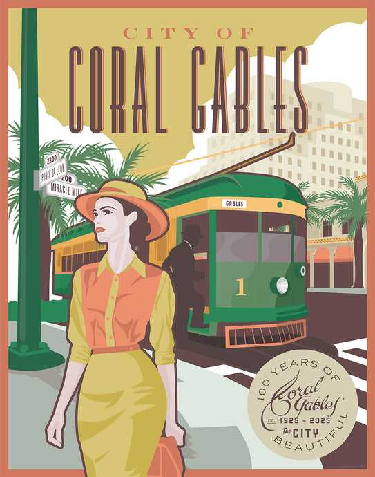 Coral Gables Trolley Print
