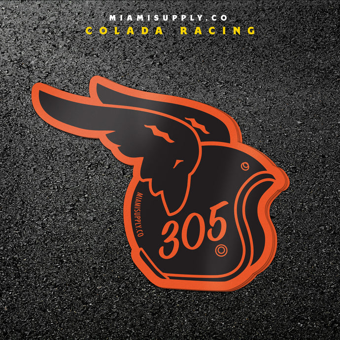 305 Colada Racing Helmet sticker 3-pack