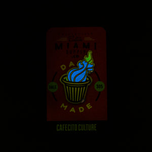 Cafecito Caliente, Vice Edition, Glow-in-the-dark, Hard-Enamel Pin