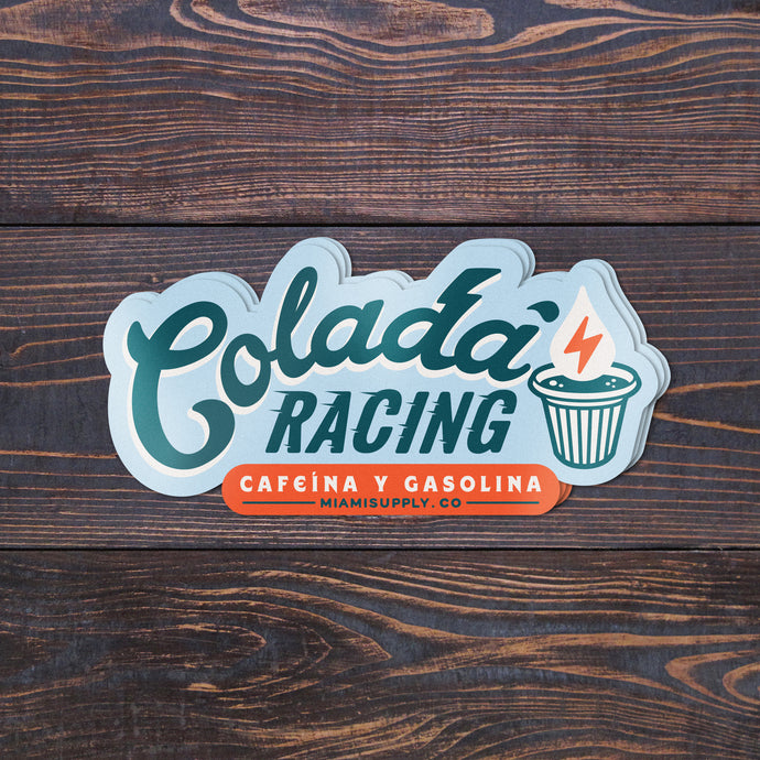 Colada Racing, die-cut,  sticker 3-pack