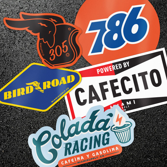 The Colada Racing 5-Sticker Pack
