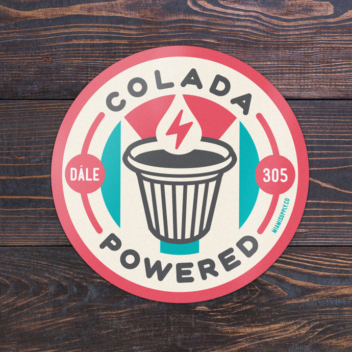 Colada Powered sticker 3-pack